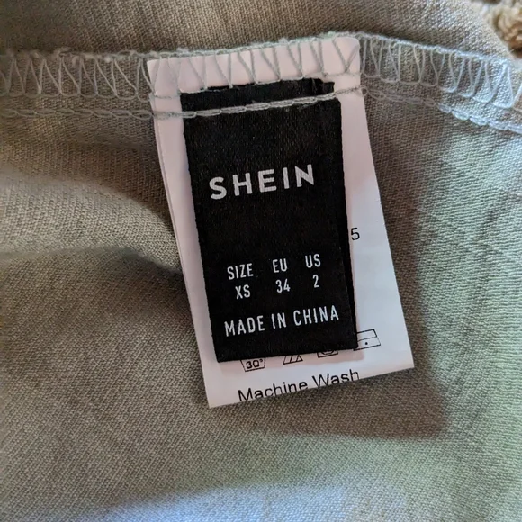 SHEIN sage green peasant dress, Size XS - 3 for 20$ - Picture 6 of 7